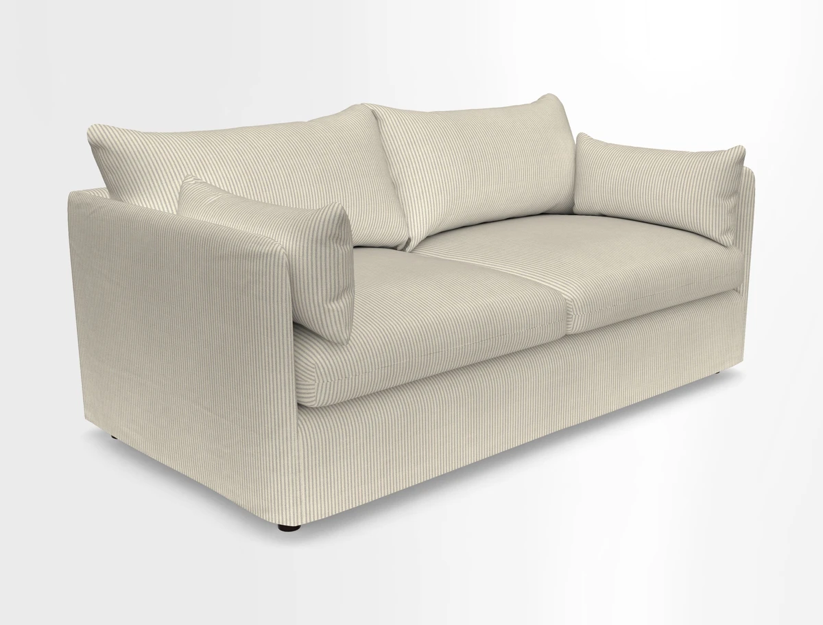 Madehurst 3 Seater Sofa in House Plain Sky. Loose cover option available