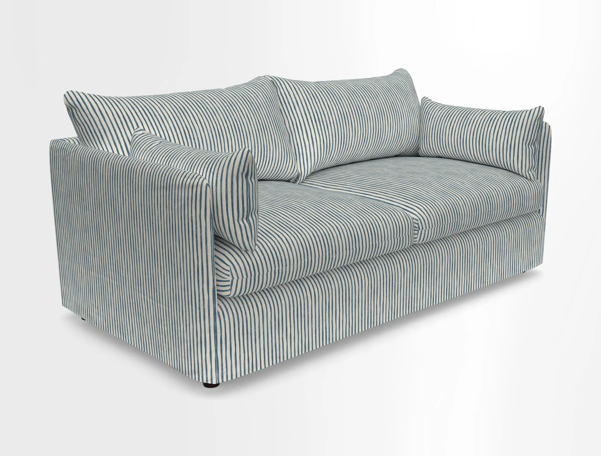 Madehurst 3 Seater Sofa in House Plain Sky. Loose cover option available