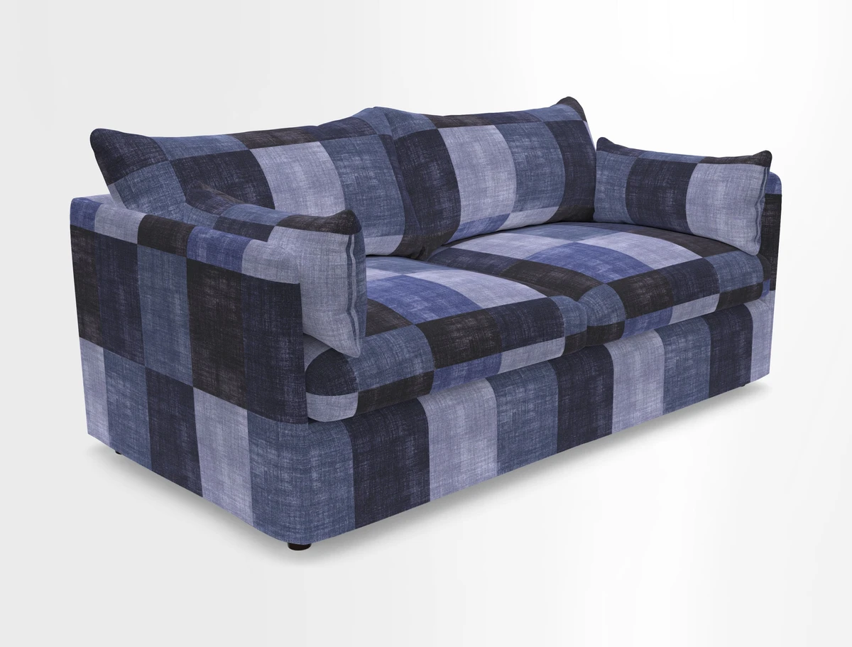 Madehurst 3 Seater Sofa in House Plain Sky. Loose cover option available