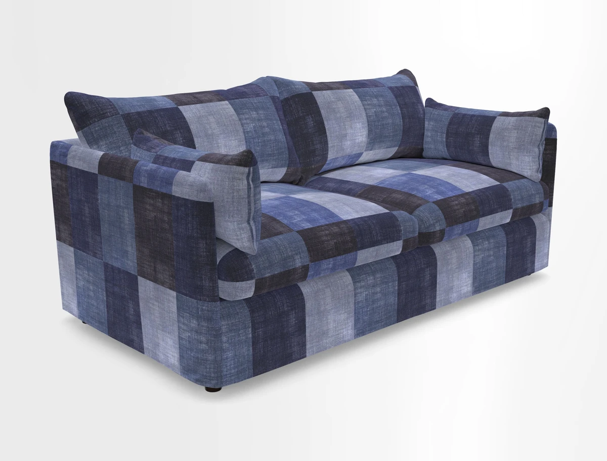 Madehurst 3 Seater Sofa in House Plain Sky. Loose cover option available