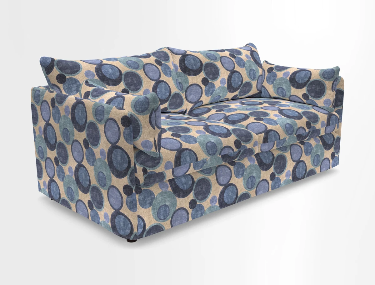 Madehurst 3 Seater Sofa in House Plain Sky. Loose cover option available