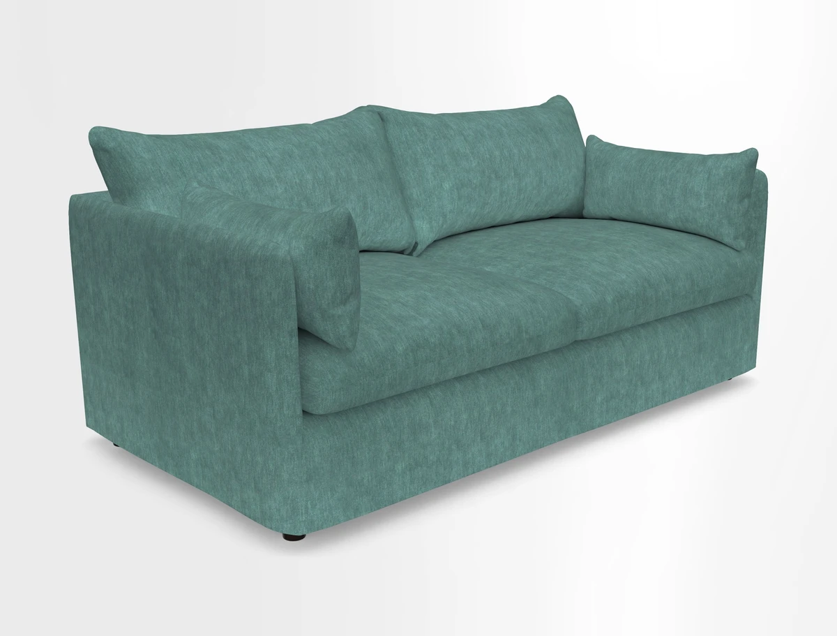 Madehurst 3 Seater Sofa in House Plain Sky. Loose cover option available