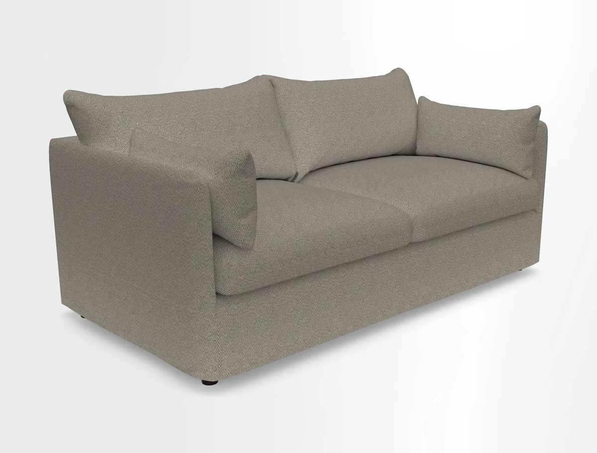 Madehurst 3 Seater Sofa in House Plain Sky. Loose cover option available
