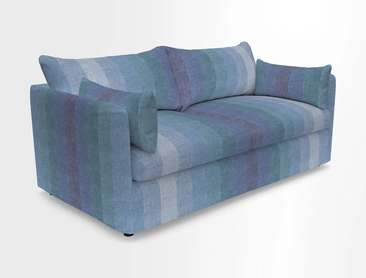 Madehurst 3 Seater Sofa in House Plain Sky. Loose cover option available