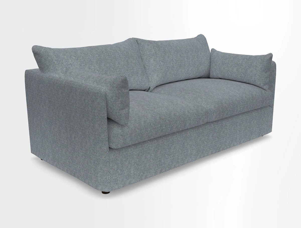 Madehurst 3 Seater Sofa in House Plain Sky. Loose cover option available