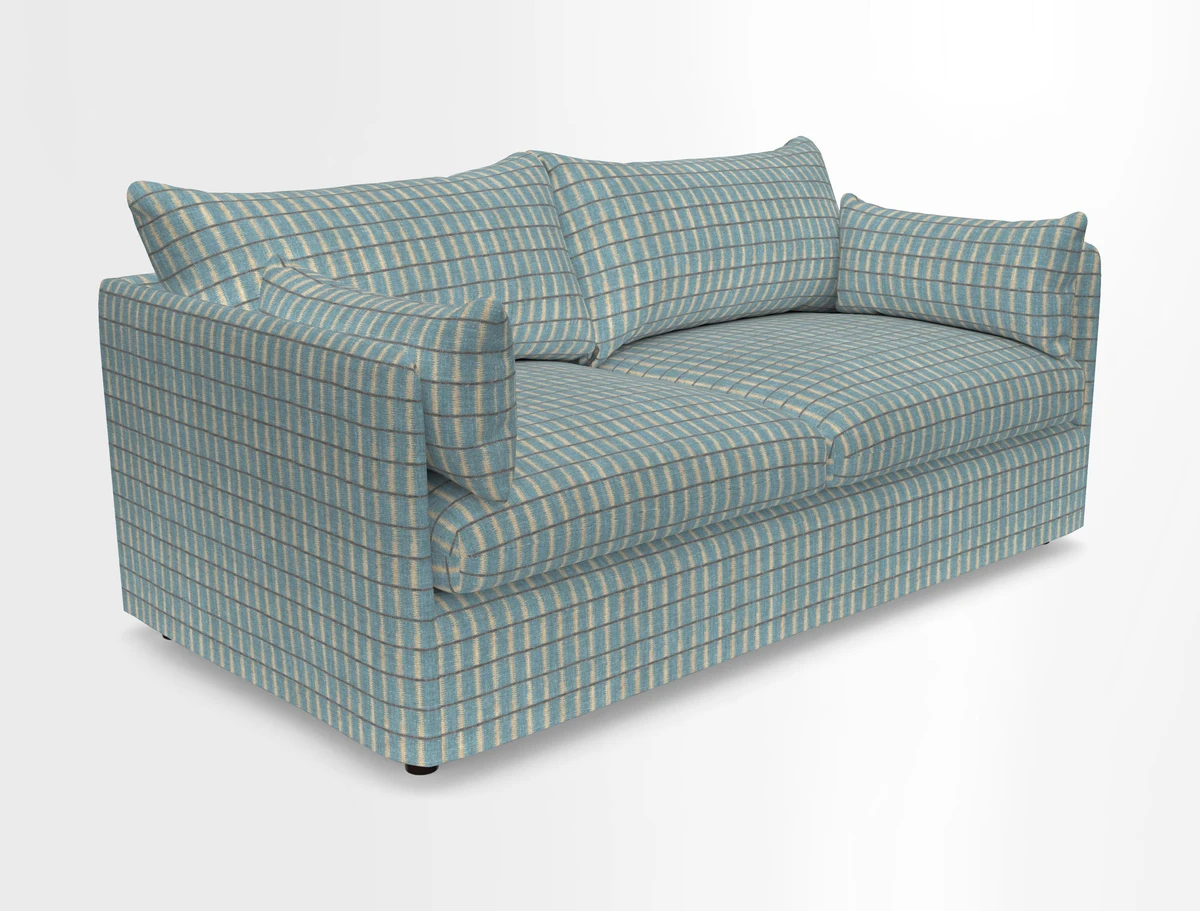 Madehurst 3 Seater Sofa in House Plain Sky. Loose cover option available