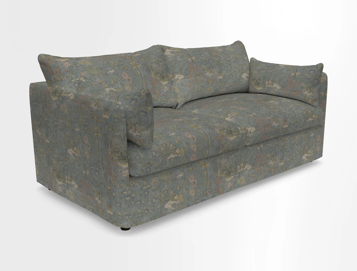 Madehurst 3 Seater Sofa in House Plain Sky. Loose cover option available