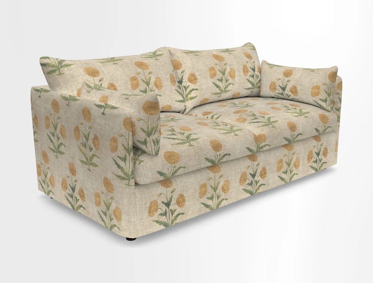 Madehurst 3 Seater Sofa in House Plain Sky. Loose cover option available