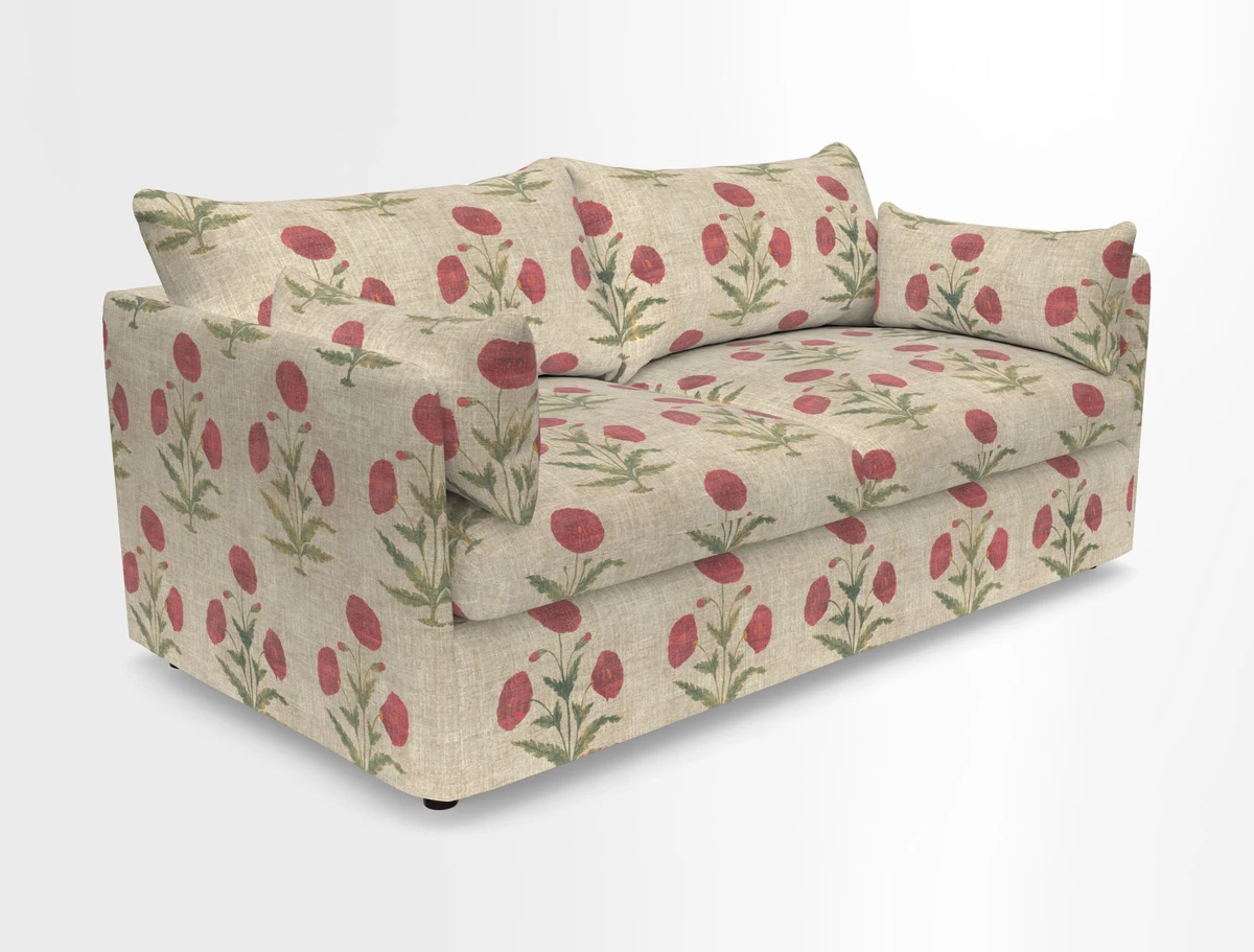 Madehurst 3 Seater Sofa in House Plain Sky. Loose cover option available