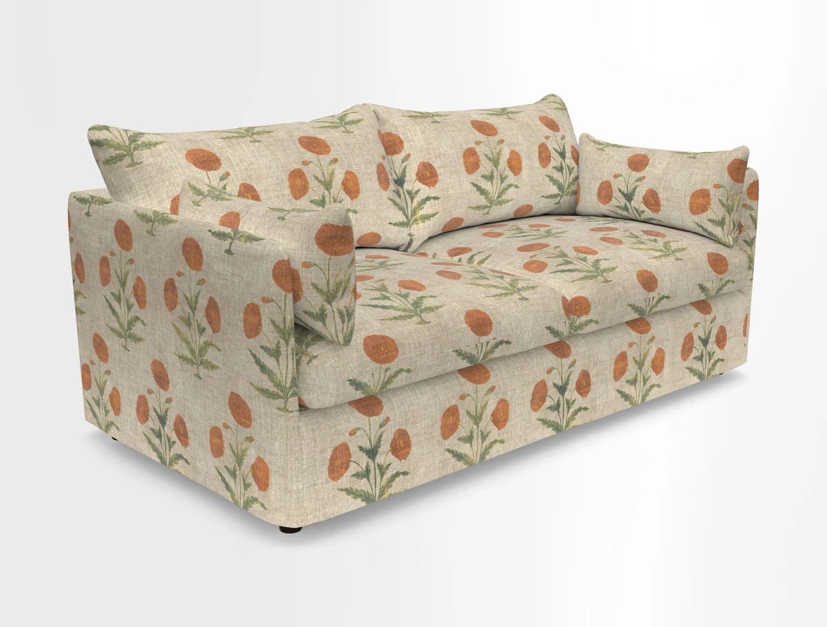 Madehurst 3 Seater Sofa in House Plain Sky. Loose cover option available