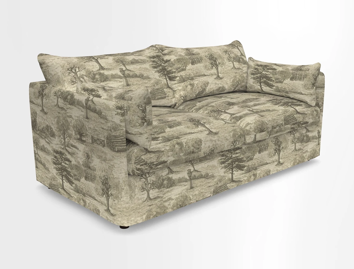 Madehurst 3 Seater Sofa in House Plain Sky. Loose cover option available
