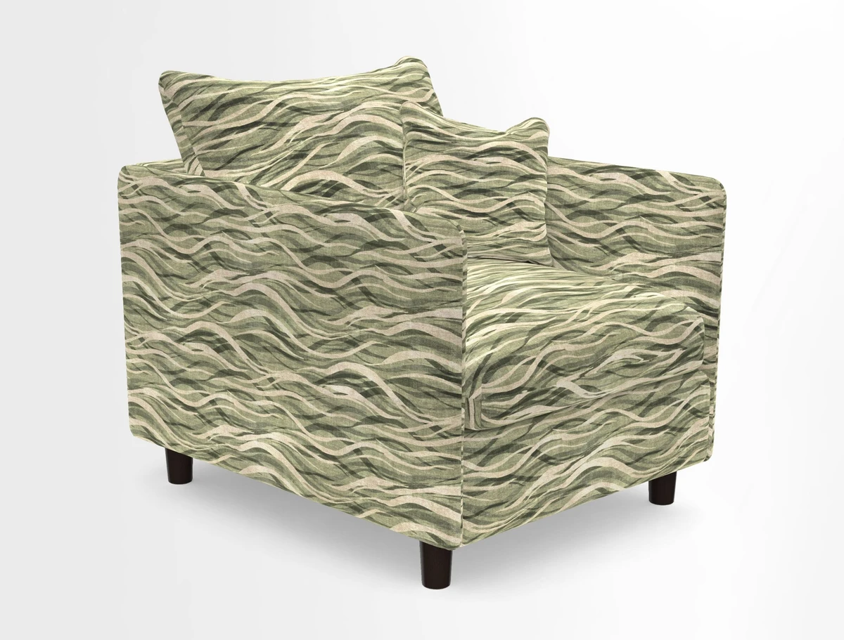 Madehurst Chair in Two Tone Plain Biscuit. Loose cover option available