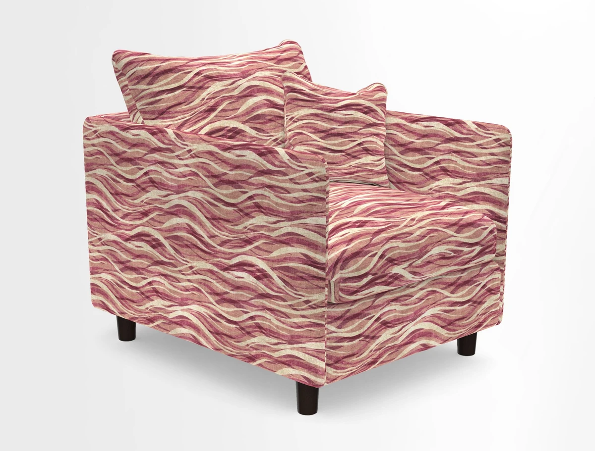 Madehurst Chair in Two Tone Plain Biscuit. Loose cover option available