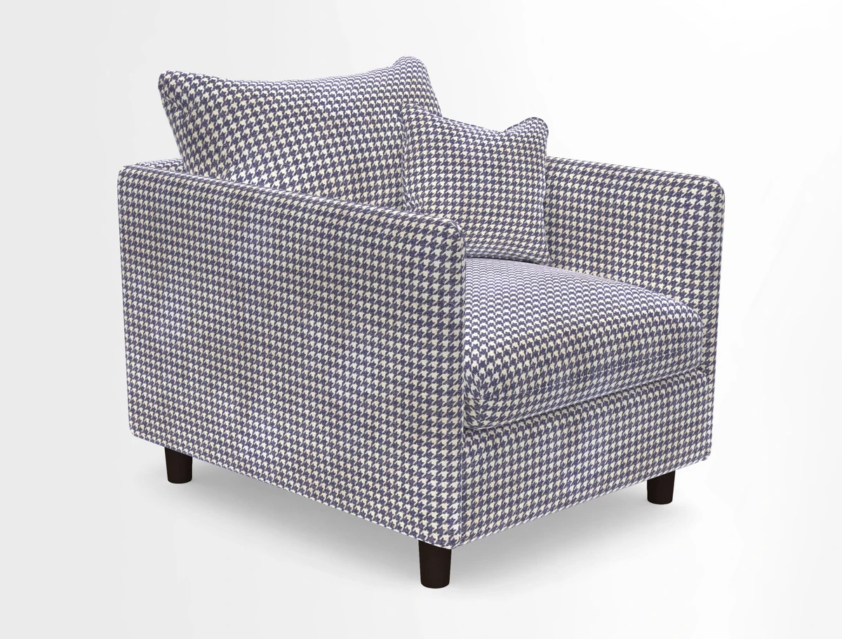 Madehurst Chair in Two Tone Plain Biscuit. Loose cover option available