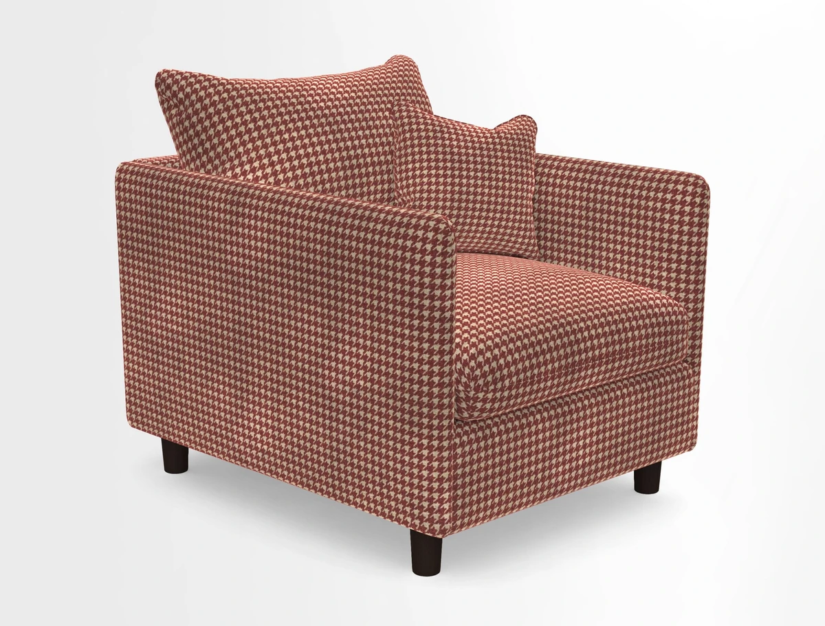 Madehurst Chair in Two Tone Plain Biscuit. Loose cover option available