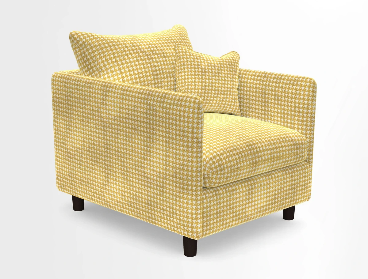 Madehurst Chair in Two Tone Plain Biscuit. Loose cover option available