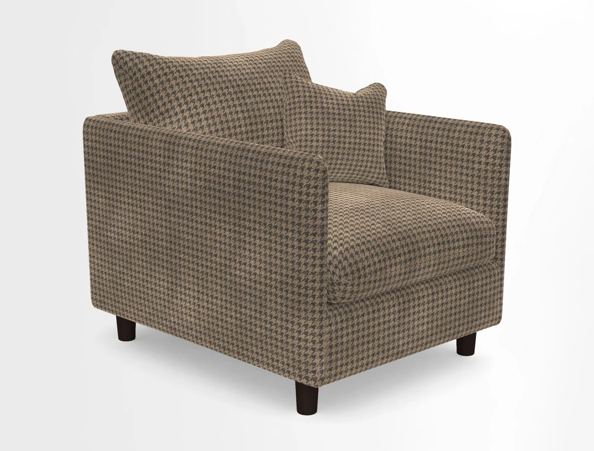 Madehurst Chair in Two Tone Plain Biscuit. Loose cover option available