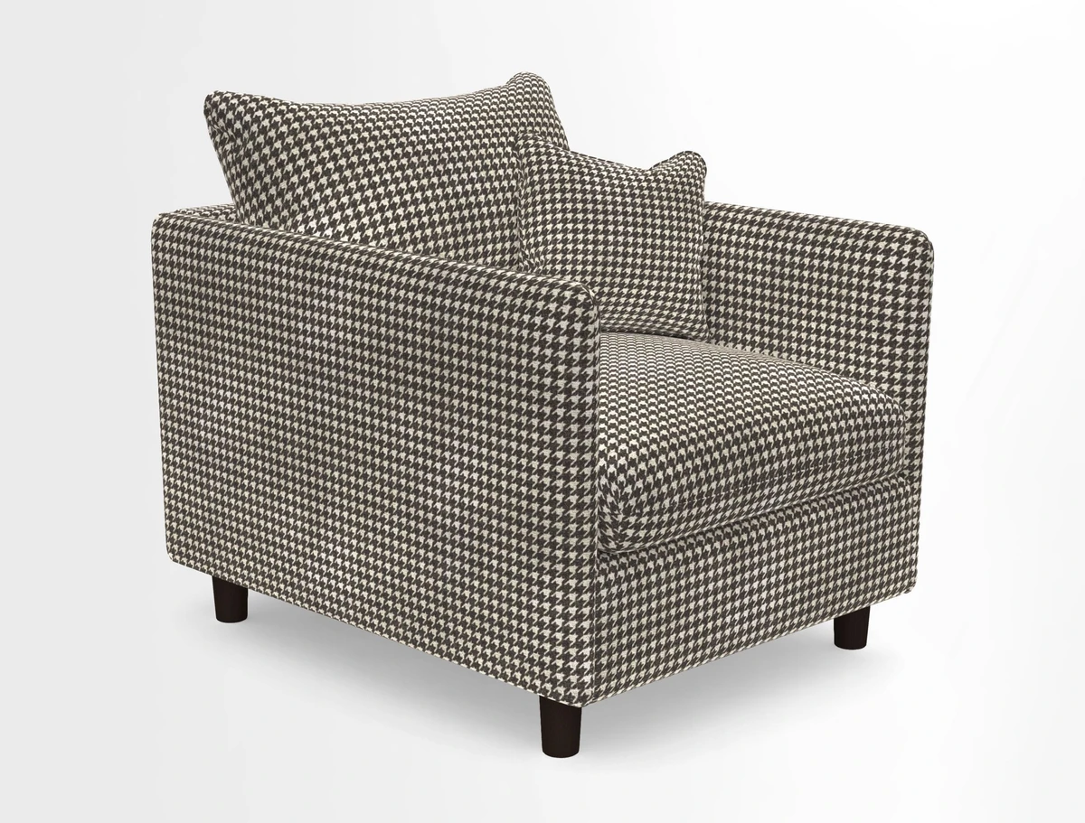Madehurst Chair in Two Tone Plain Biscuit. Loose cover option available