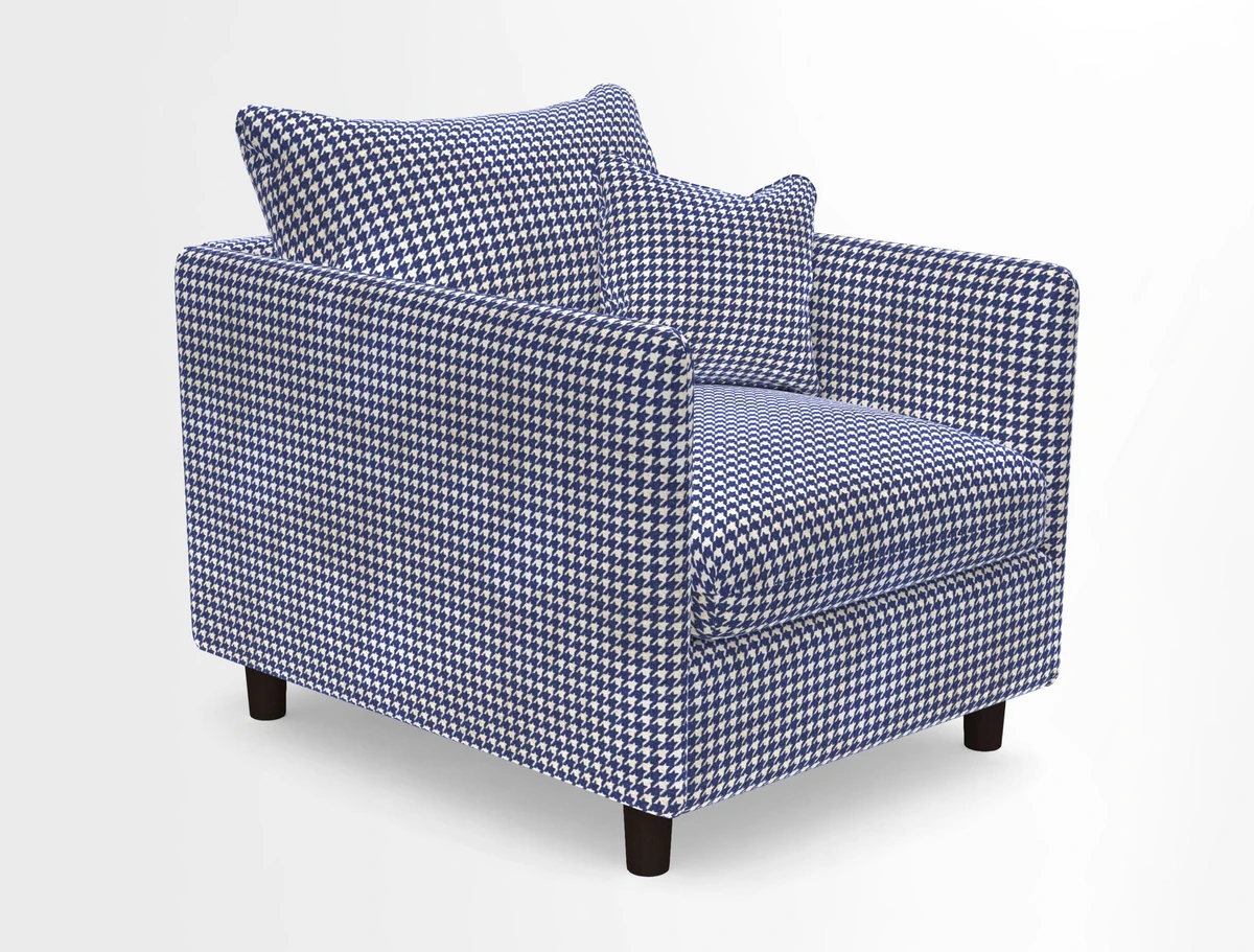 Madehurst Chair in Two Tone Plain Biscuit. Loose cover option available