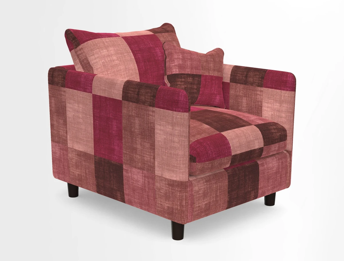 Madehurst Chair in Two Tone Plain Biscuit. Loose cover option available
