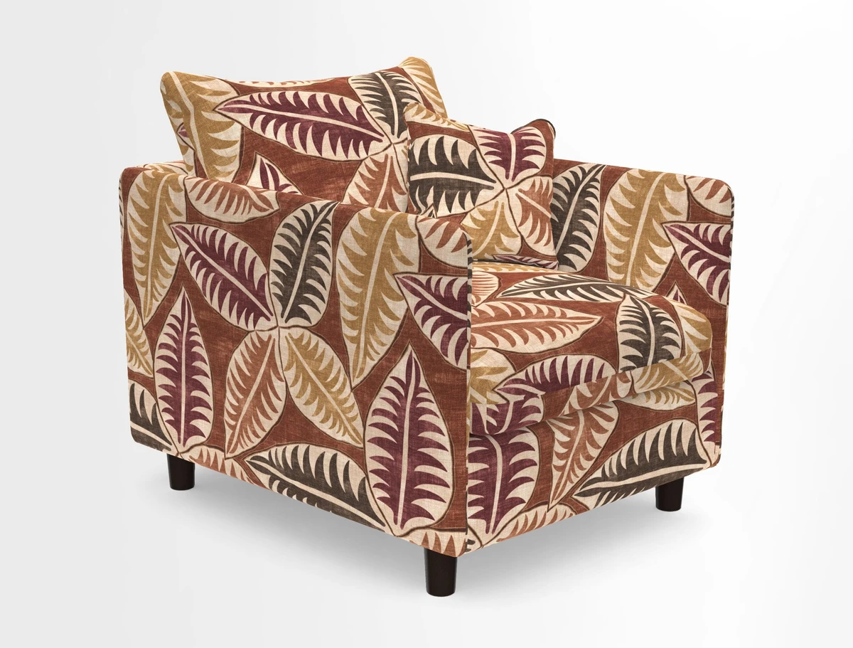 Madehurst Chair in Two Tone Plain Biscuit. Loose cover option available