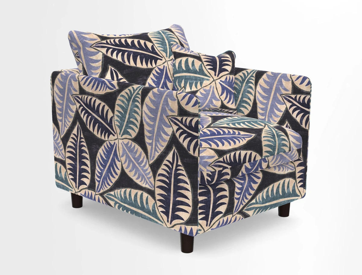 Madehurst Chair in Two Tone Plain Biscuit. Loose cover option available