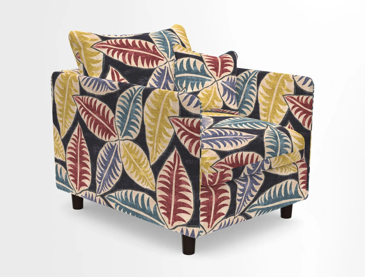 Madehurst Chair in Two Tone Plain Biscuit. Loose cover option available