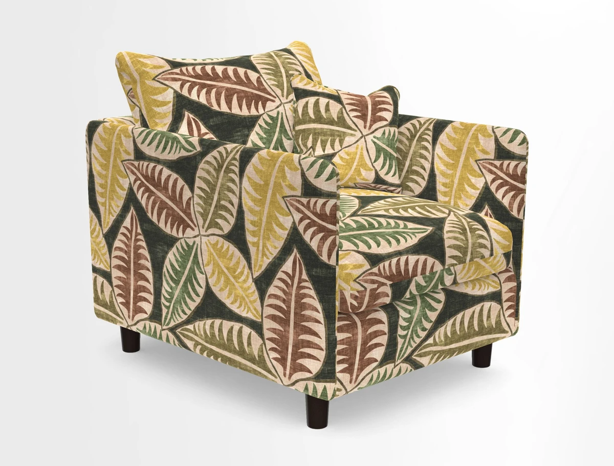 Madehurst Chair in Two Tone Plain Biscuit. Loose cover option available