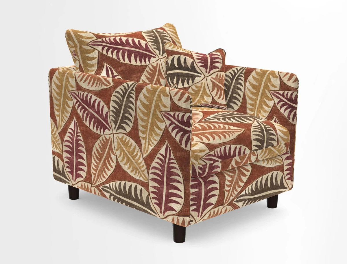 Madehurst Chair in Two Tone Plain Biscuit. Loose cover option available