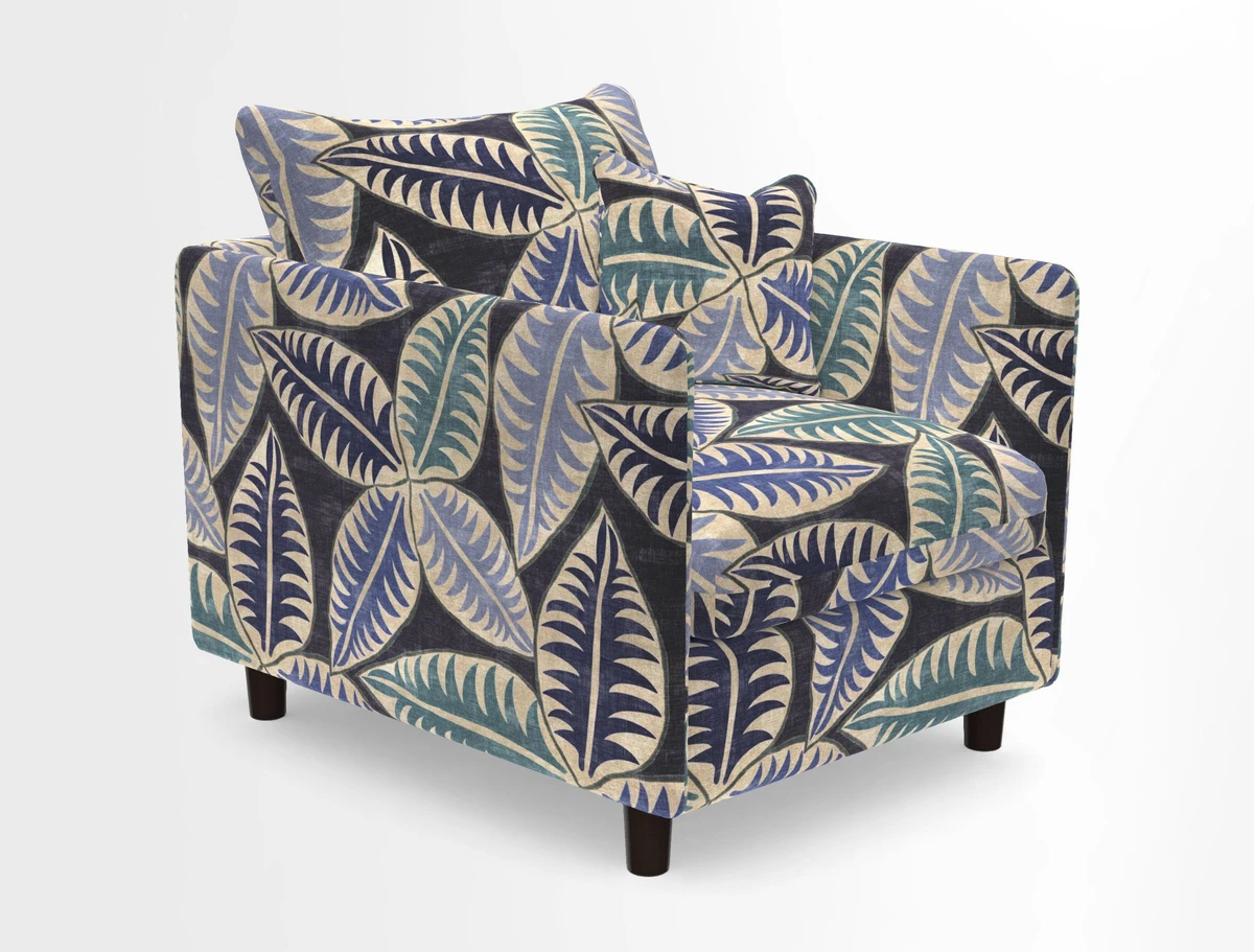 Madehurst Chair in Two Tone Plain Biscuit. Loose cover option available