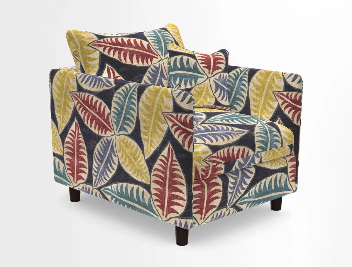 Madehurst Chair in Two Tone Plain Biscuit. Loose cover option available