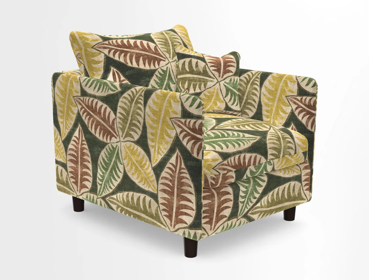 Madehurst Chair in Two Tone Plain Biscuit. Loose cover option available