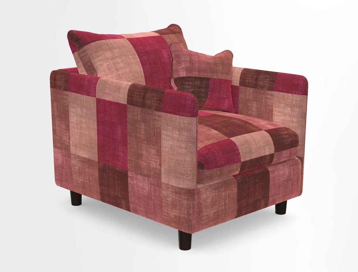 Madehurst Chair in Two Tone Plain Biscuit. Loose cover option available