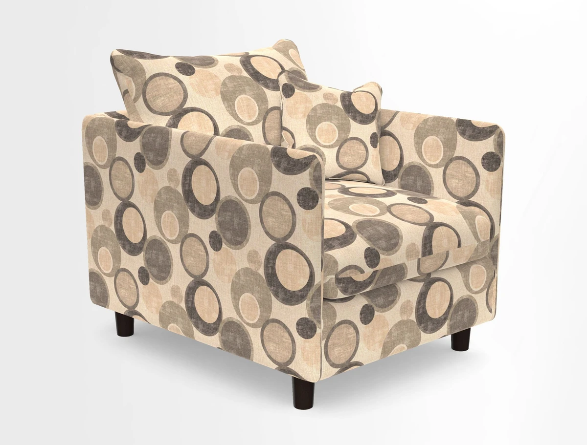 Madehurst Chair in Two Tone Plain Biscuit. Loose cover option available