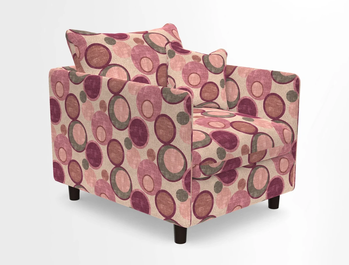 Madehurst Chair in Two Tone Plain Biscuit. Loose cover option available