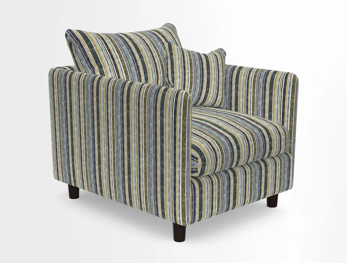 Madehurst Chair in Two Tone Plain Biscuit. Loose cover option available