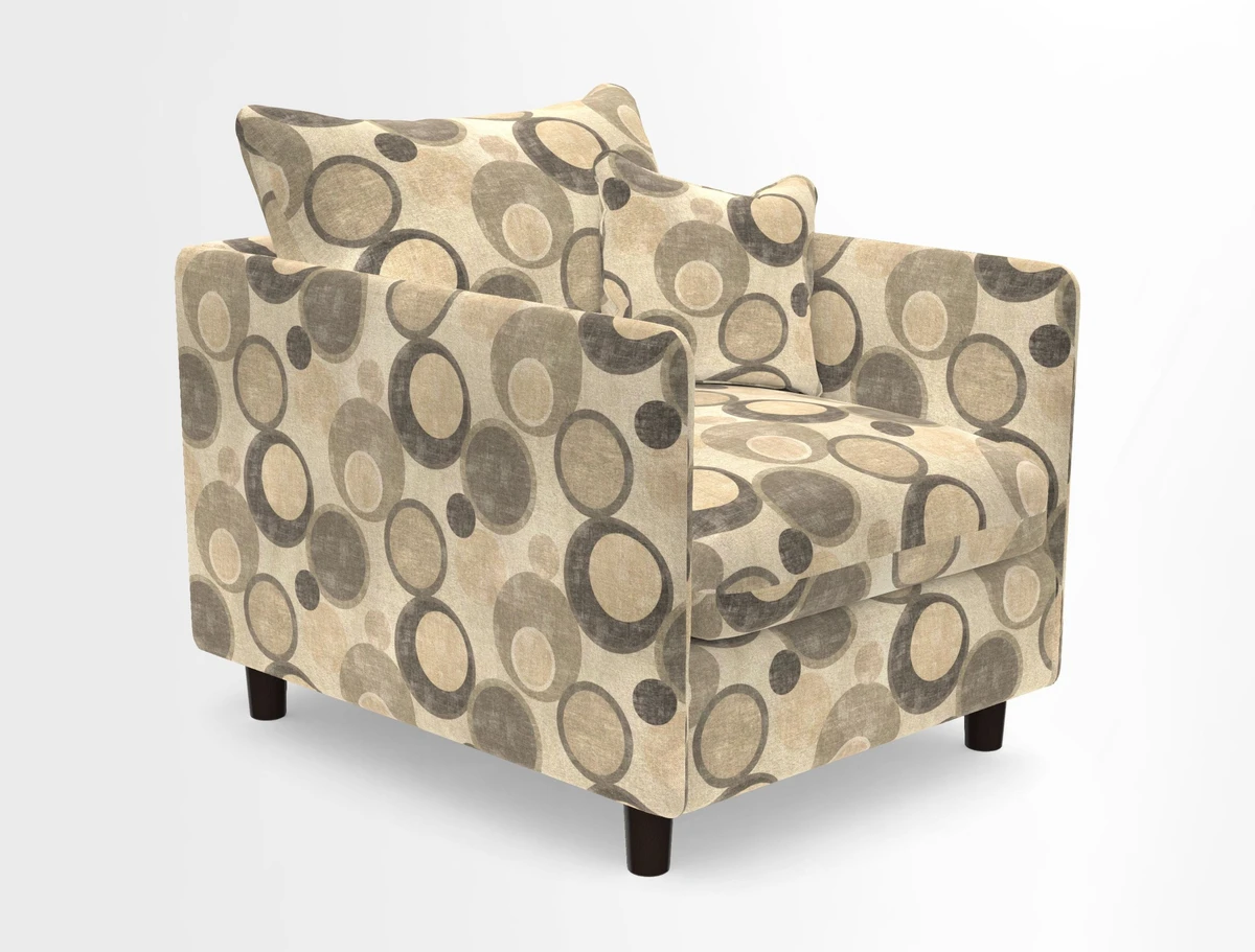 Madehurst Chair in Two Tone Plain Biscuit. Loose cover option available