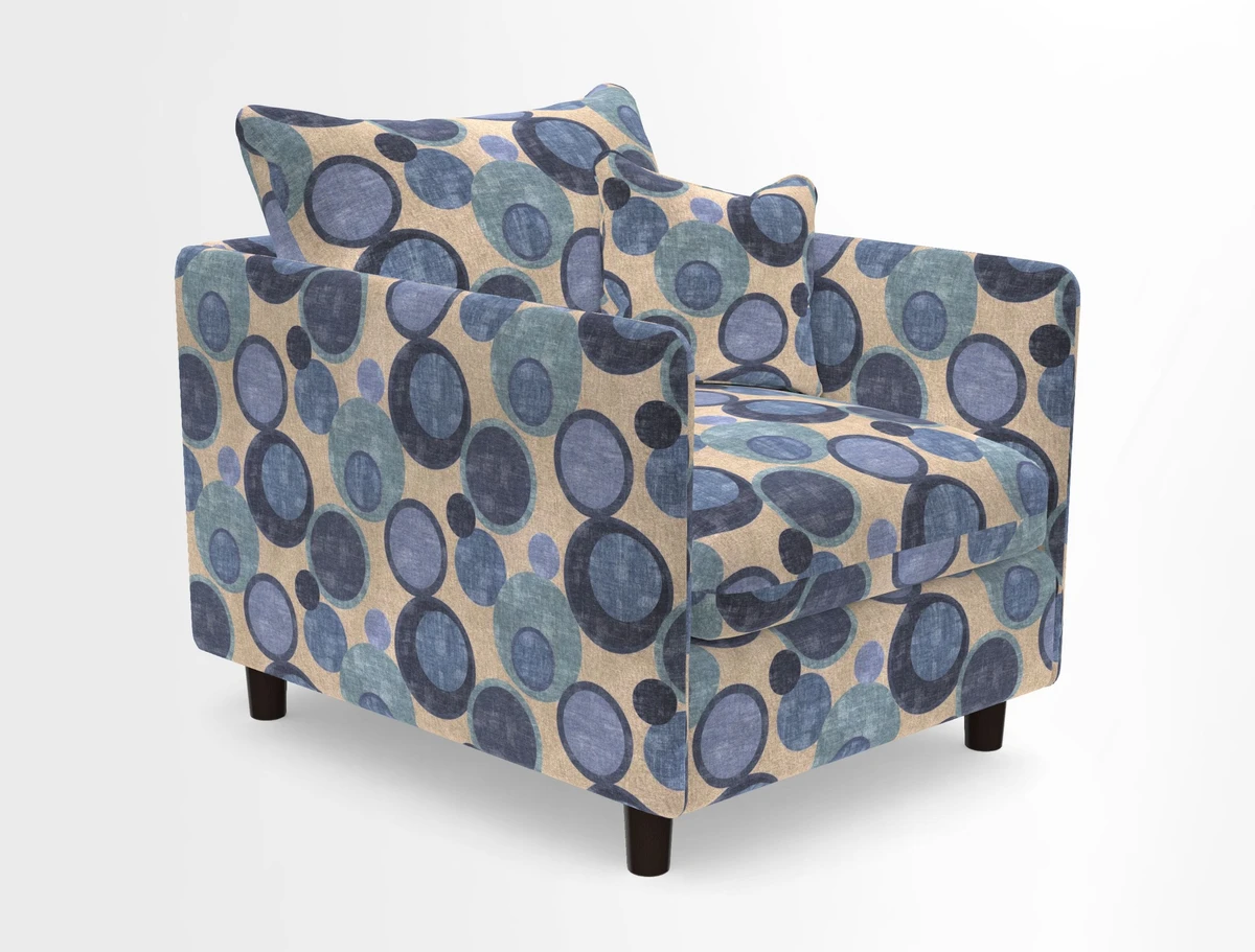 Madehurst Chair in Two Tone Plain Biscuit. Loose cover option available