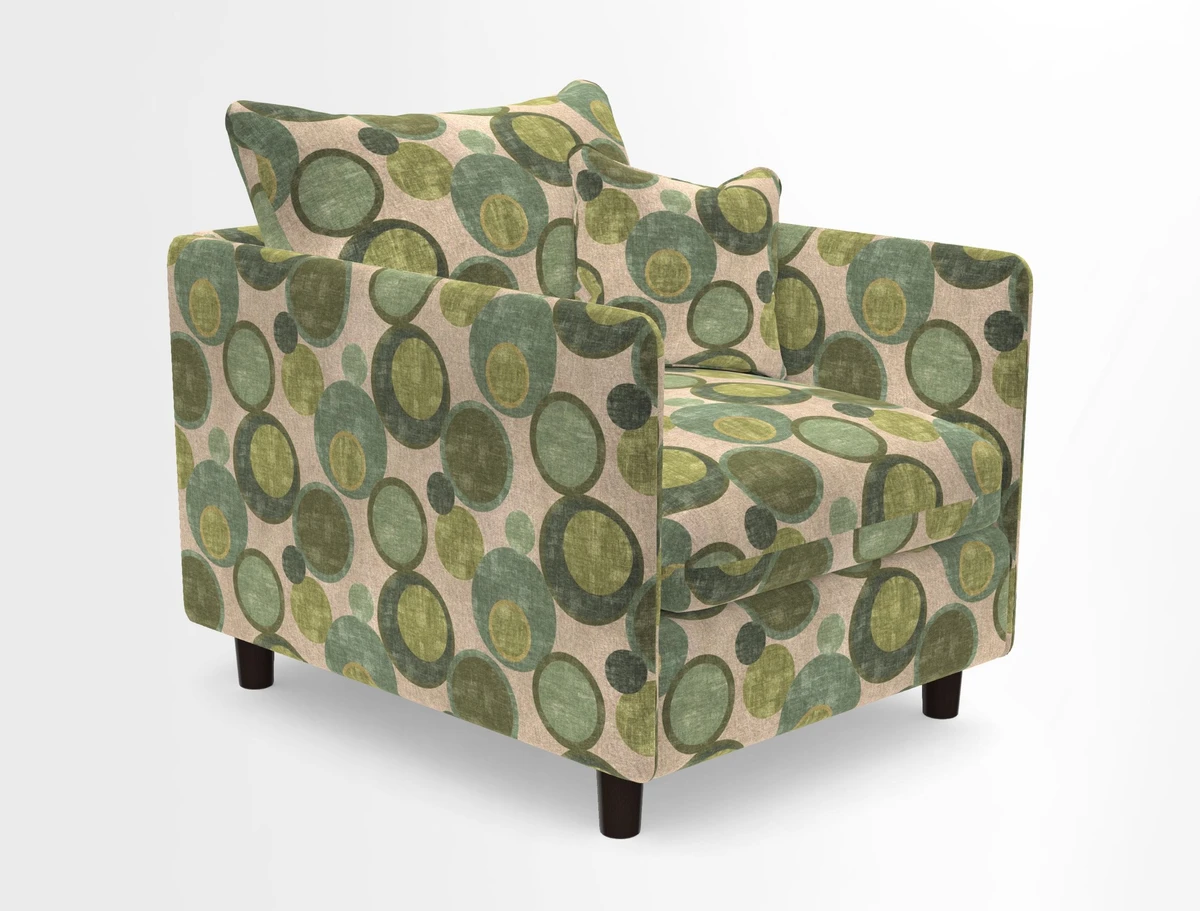 Madehurst Chair in Two Tone Plain Biscuit. Loose cover option available