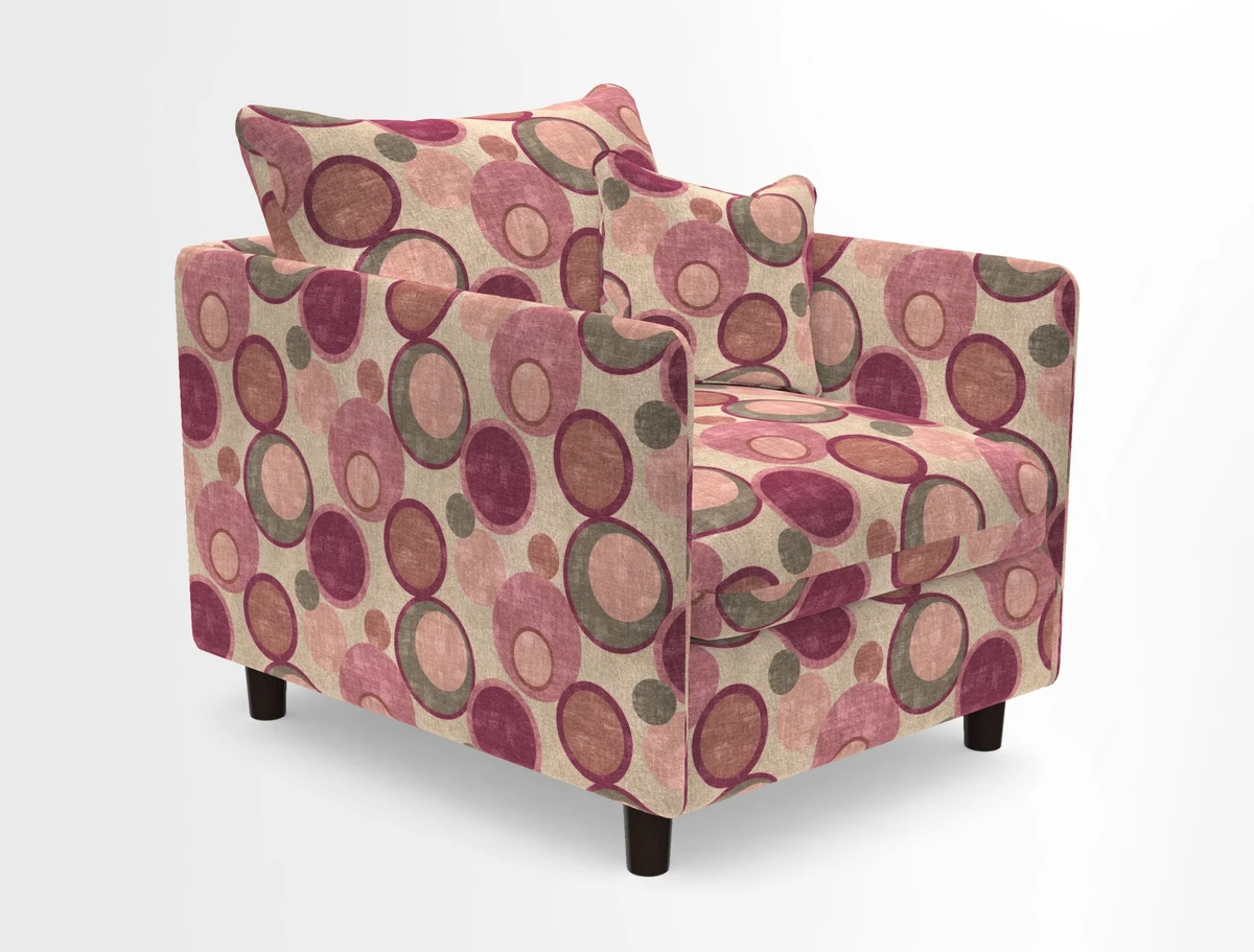 Madehurst Chair in Two Tone Plain Biscuit. Loose cover option available