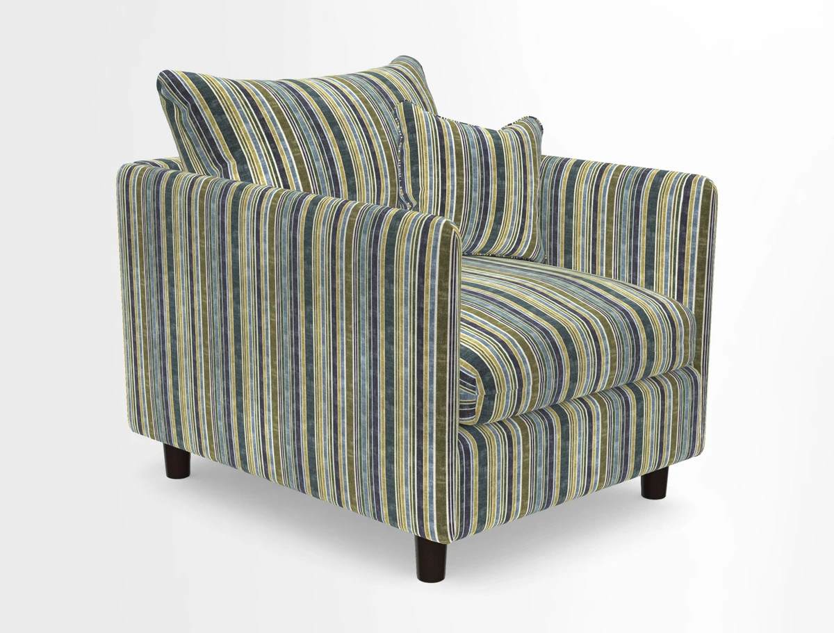Madehurst Chair in Two Tone Plain Biscuit. Loose cover option available