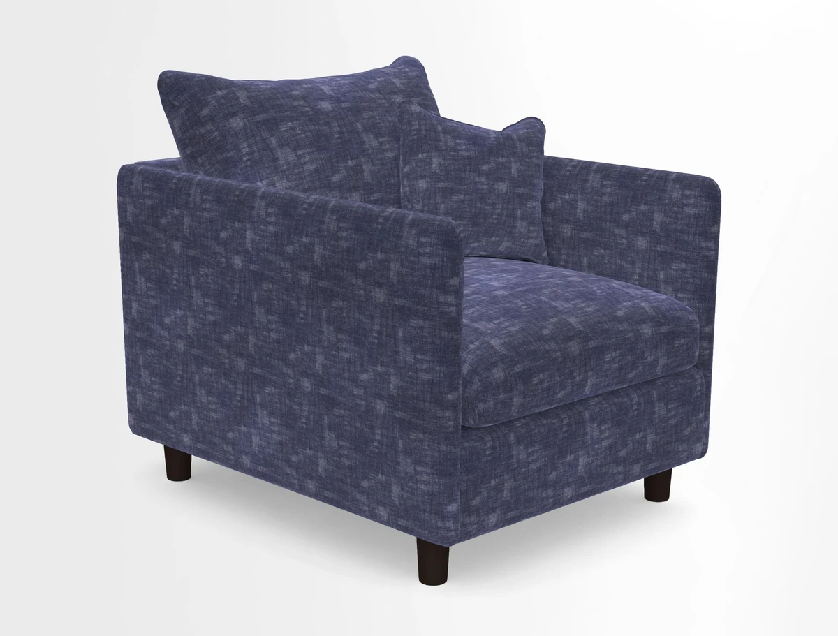 Madehurst Chair in Two Tone Plain Biscuit. Loose cover option available
