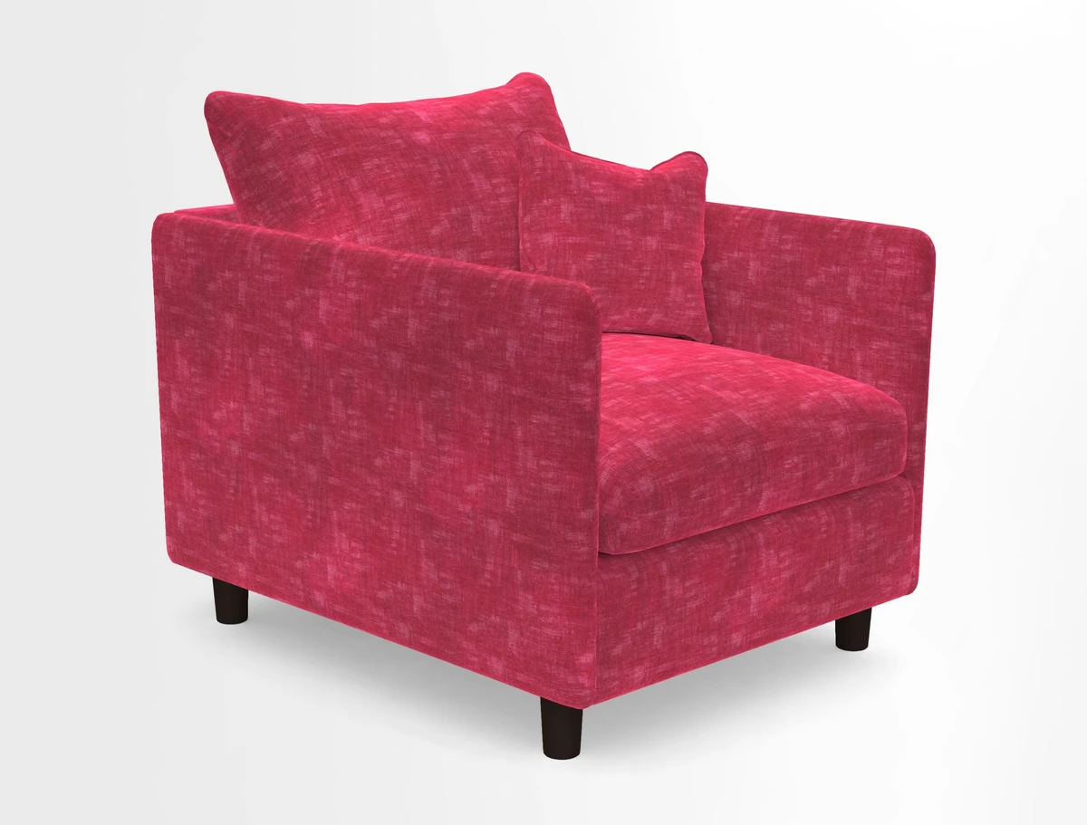 Madehurst Chair in Two Tone Plain Biscuit. Loose cover option available