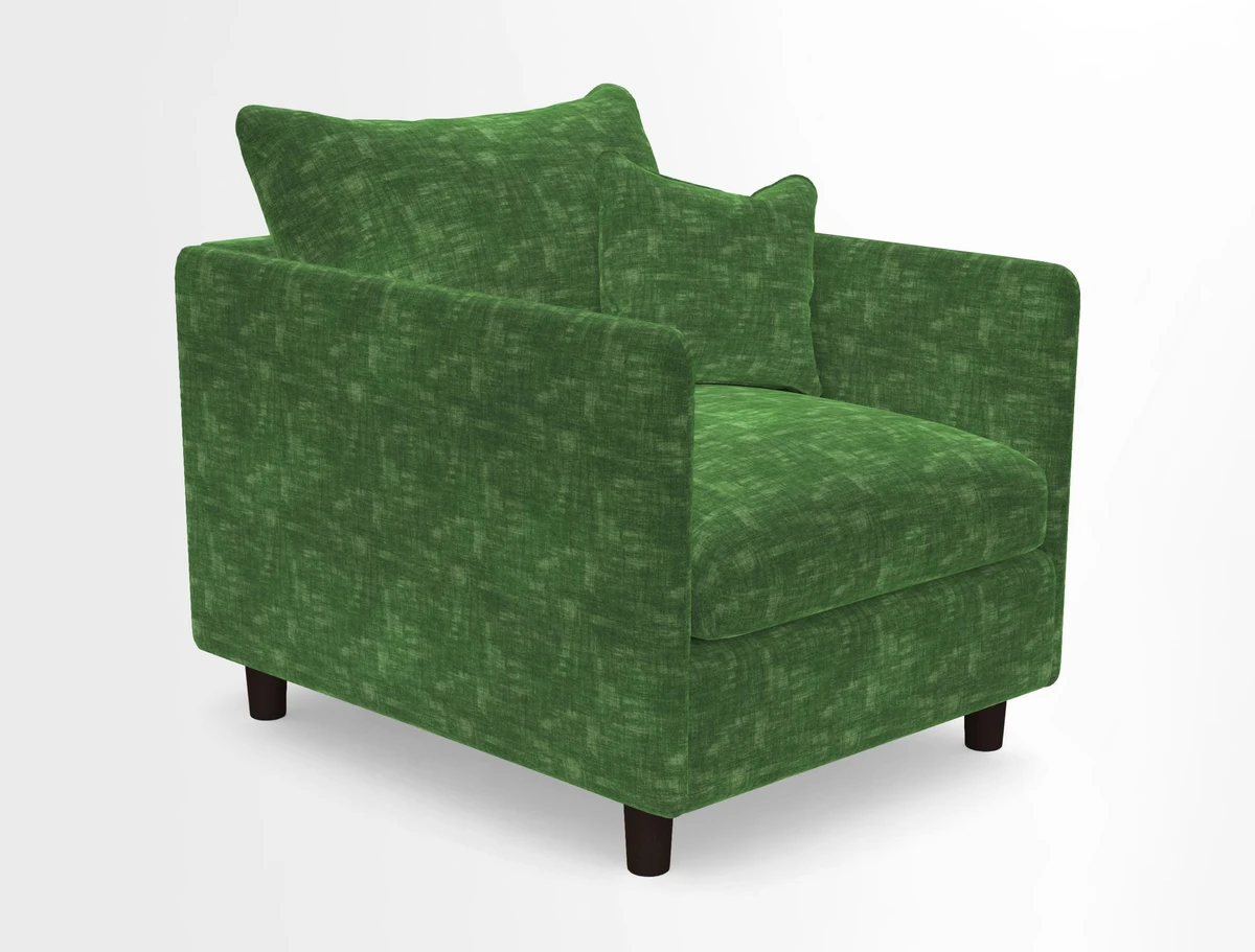 Madehurst Chair in Two Tone Plain Biscuit. Loose cover option available
