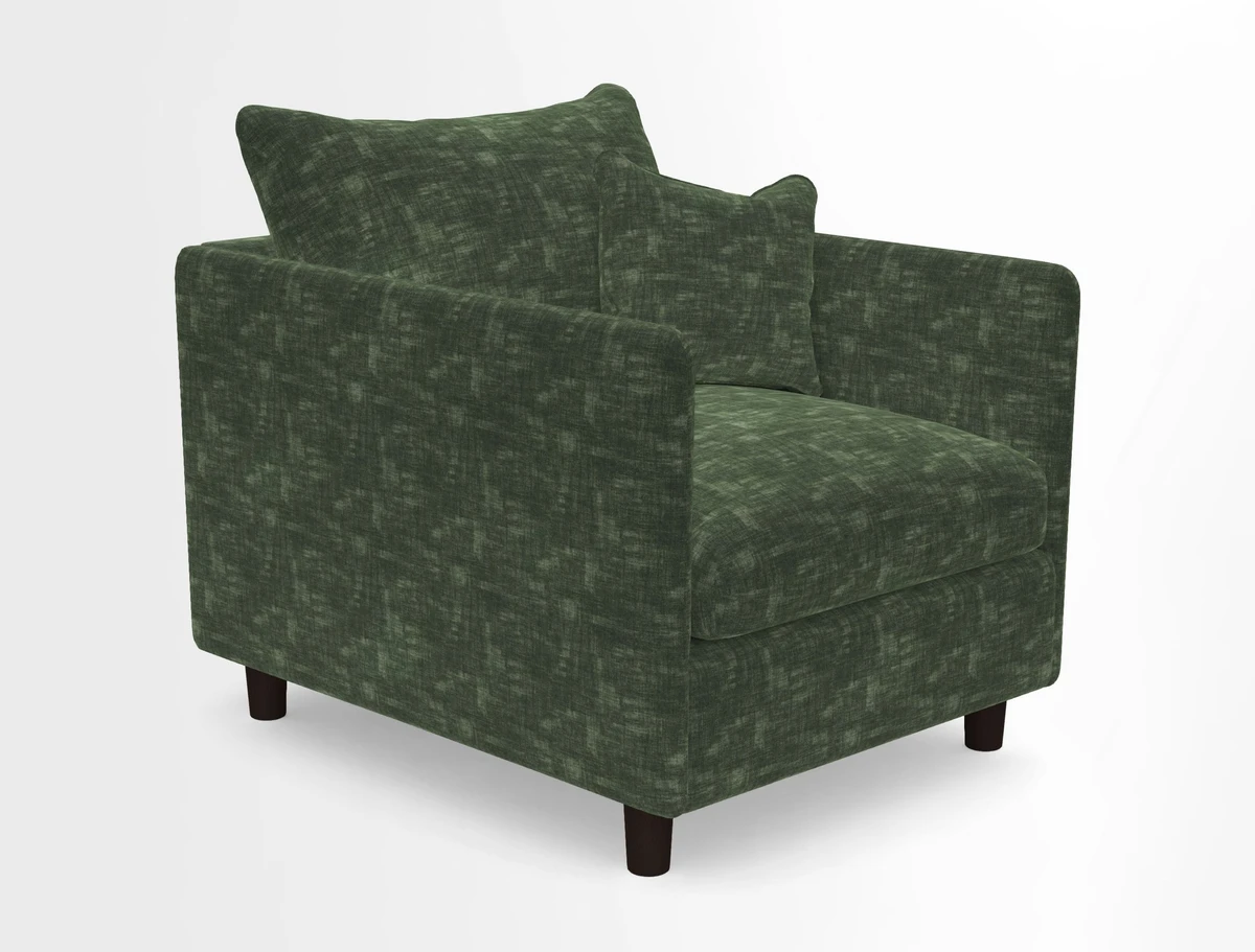 Madehurst Chair in Two Tone Plain Biscuit. Loose cover option available