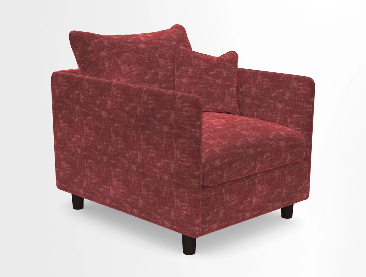 Madehurst Chair in Two Tone Plain Biscuit. Loose cover option available