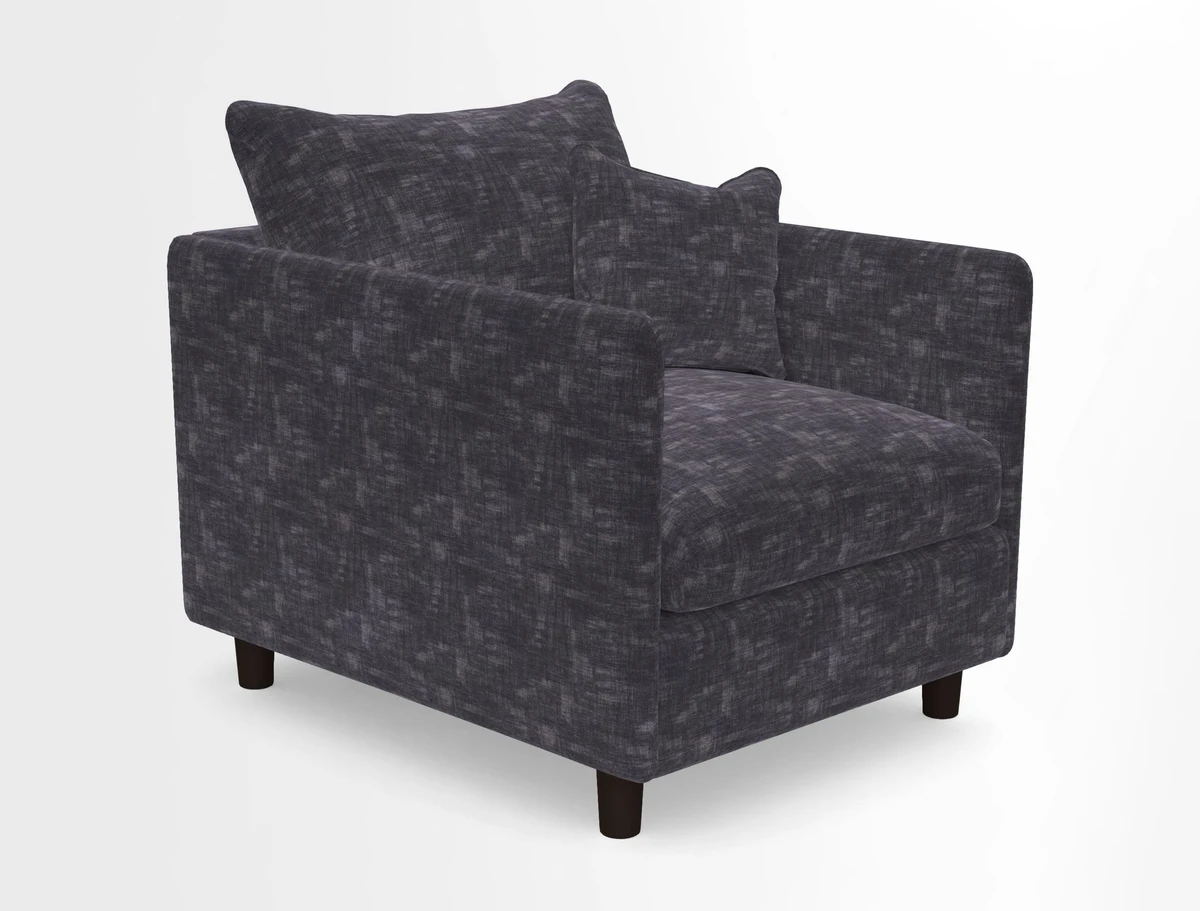 Madehurst Chair in Two Tone Plain Biscuit. Loose cover option available