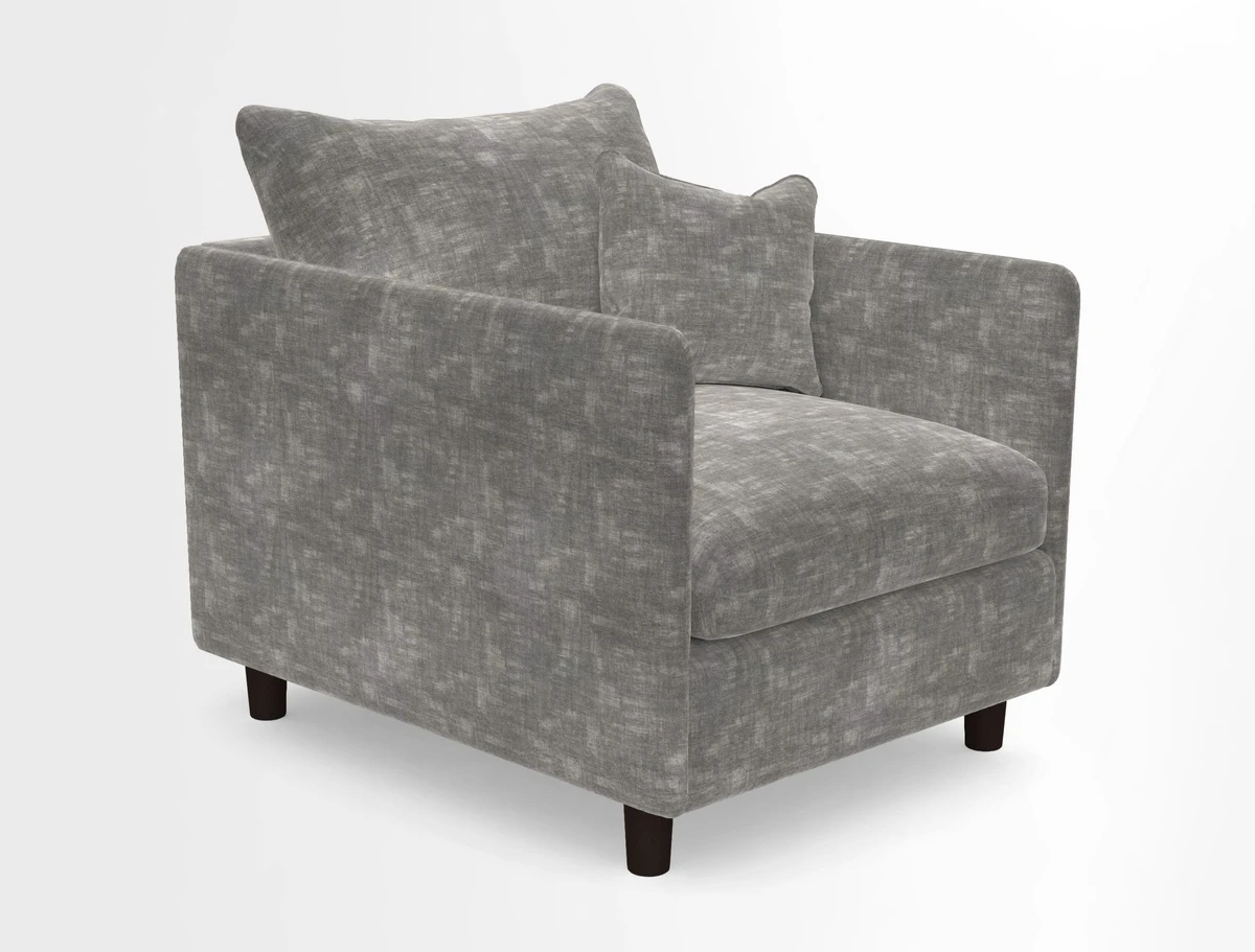 Madehurst Chair in Two Tone Plain Biscuit. Loose cover option available