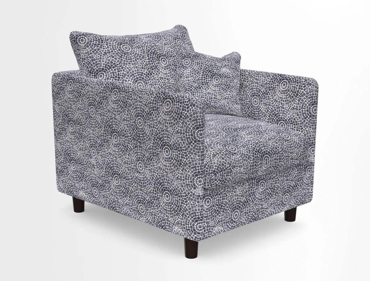 Madehurst Chair in Two Tone Plain Biscuit. Loose cover option available