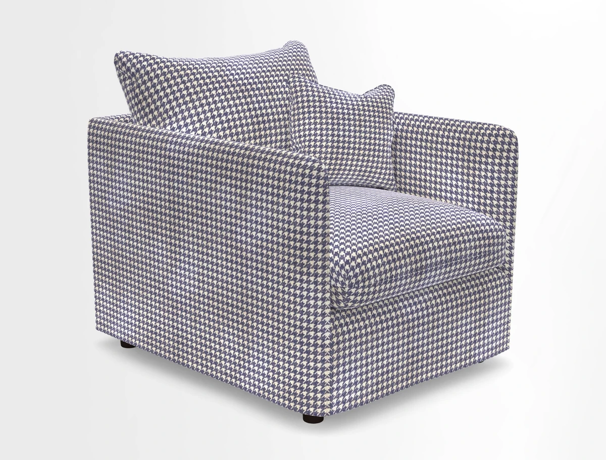 Madehurst Chair in Two Tone Plain Biscuit. Loose cover option available